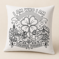 I Am Who I Am | Inkleurkussen Volwassen Editie