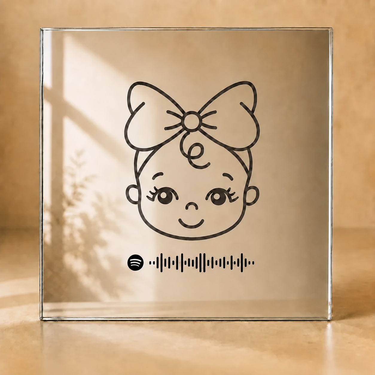 Gepersonaliseerde Baby Muziekspiegel met Eigen Liedje