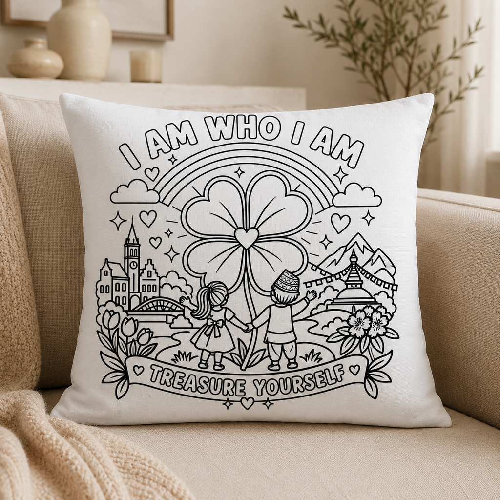I Am Who I Am | Inkleurkussen Volwassen Editie